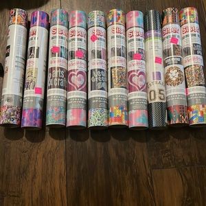 9 rolls of siser and one circuit brand